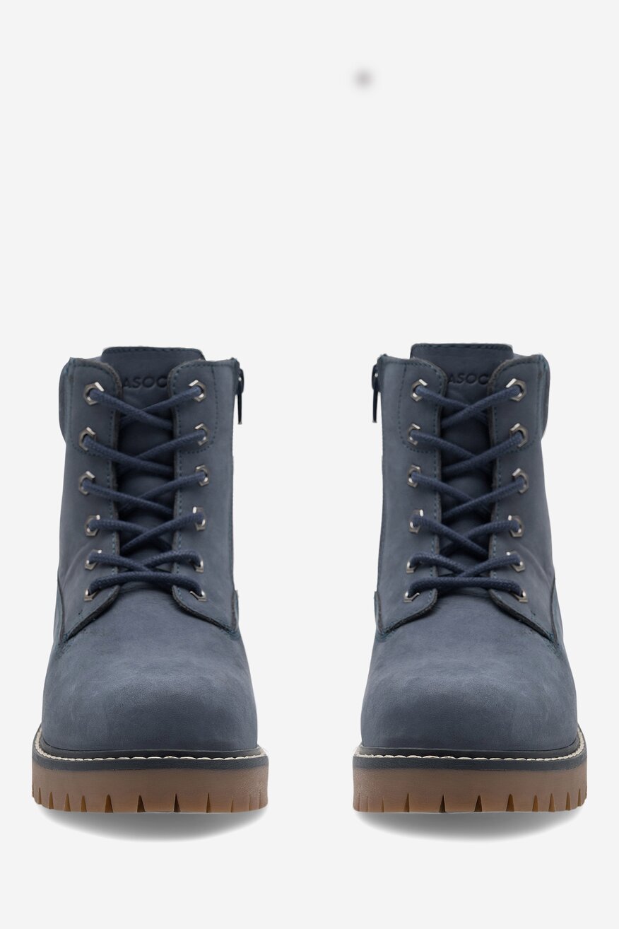 Šněrovací vyšší obuv Lasocki Young BLANKYTNĚ MODRÁ - 5905588139102