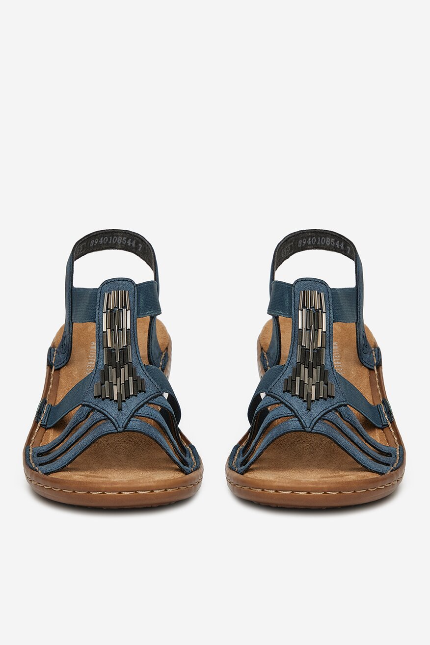 
                Rieker - Sandały na koturnie - 2230078413169