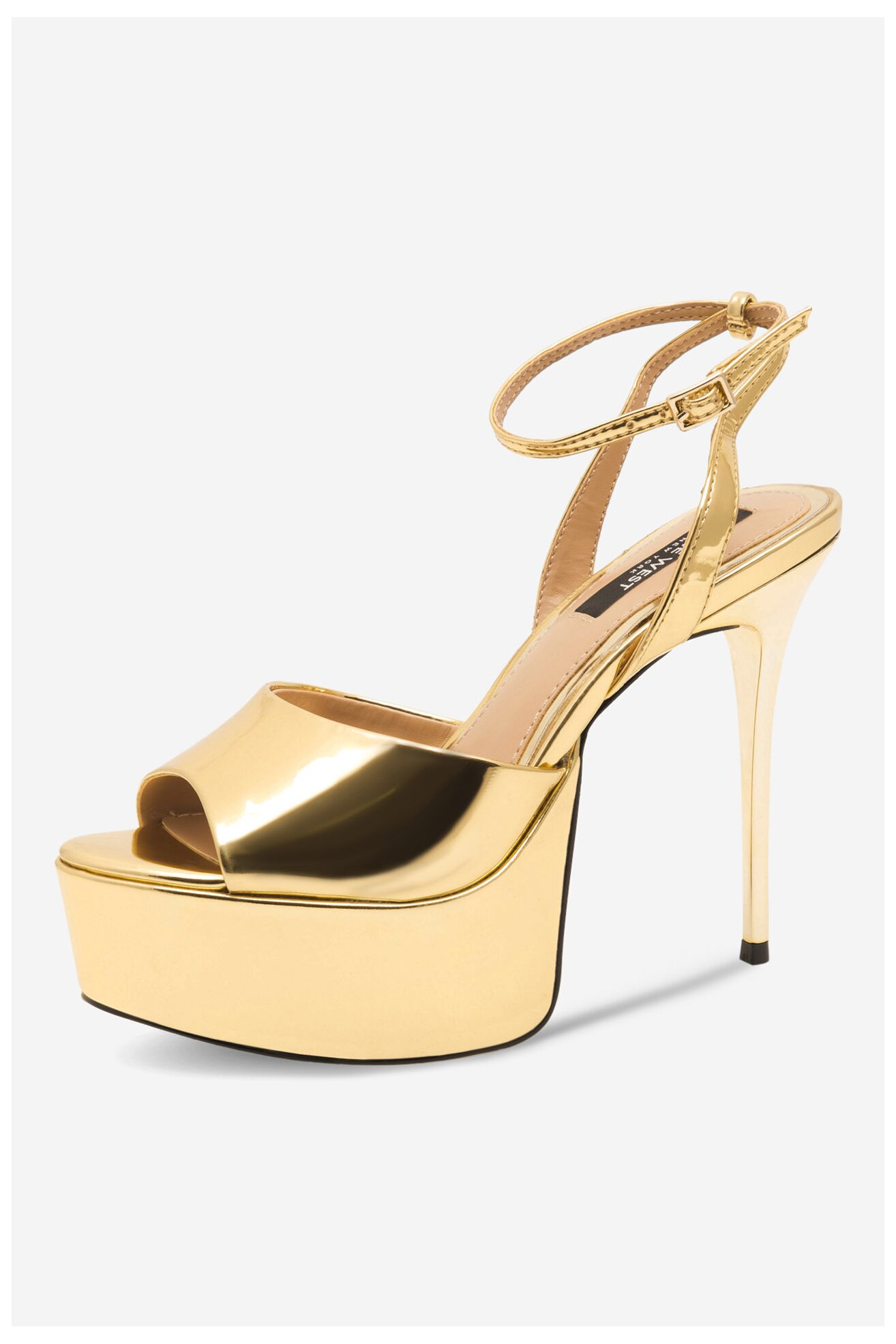 Sandały NINE WEST CHANDA ZL23031CC Złoty