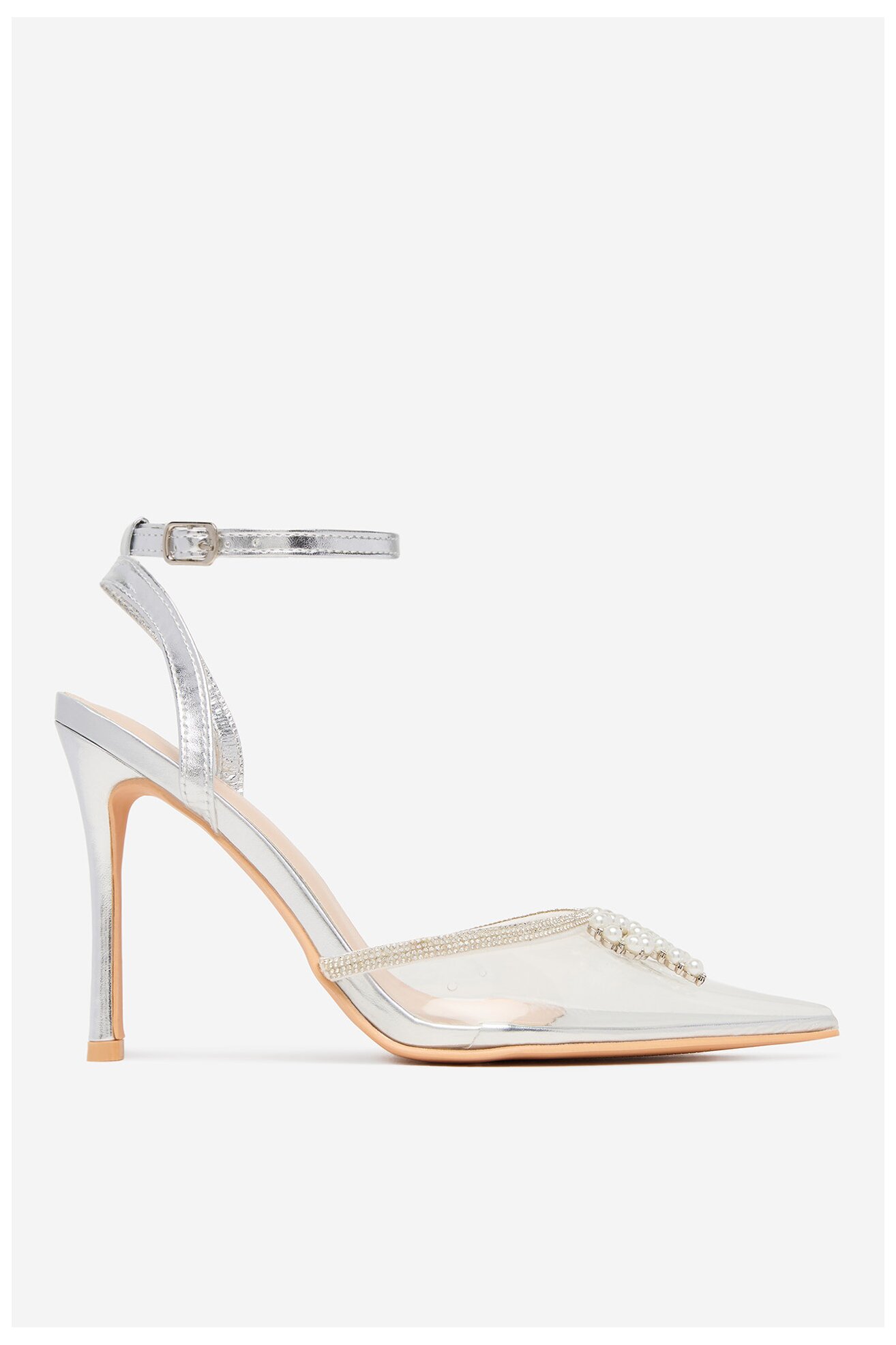 Pantofi cu toc DeeZee LIA SILVER RU ARGINTIU