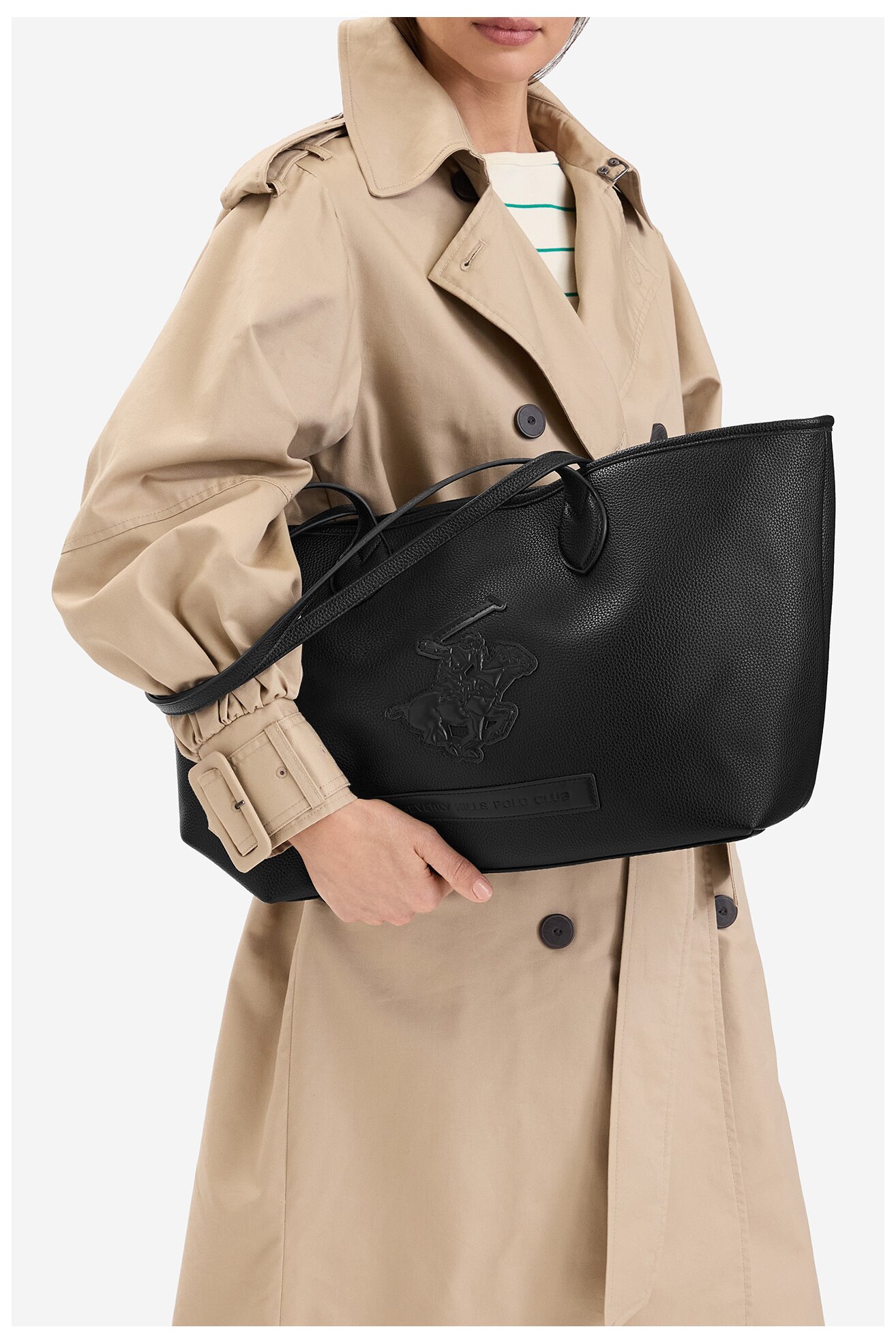 Сумка З Ремінцем Beverly Hills Polo Club CWBEO-BHPC-L-006-10 ЧОРНИЙ