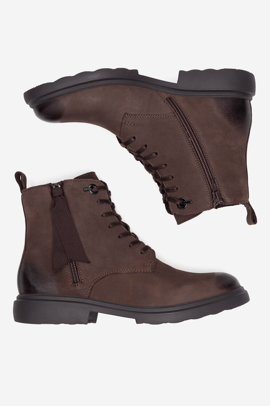 Lasocki - Trzewiki skórzane ocieplane - 5905588938507