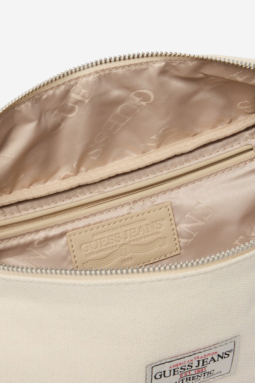Дамска чанта GUESS JEANS БЕЖОВ - 5907964034247