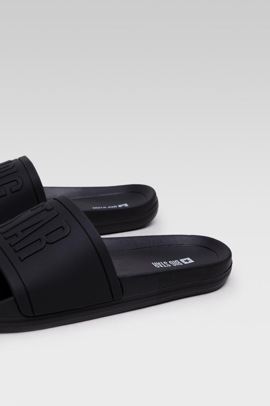 Big Star - Klapki profilowane z logo - 5904248203627