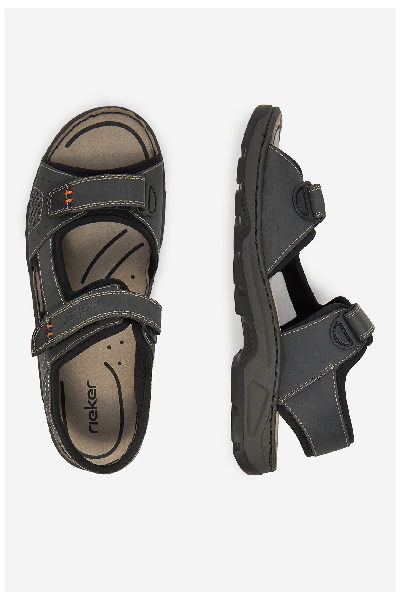 Szandál Rieker 26156-47 FEKETE