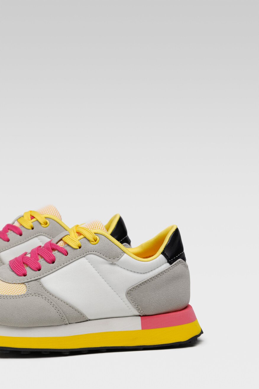 Nylon Red - Sneakersy kolorowe sznurowane - 5904248526016