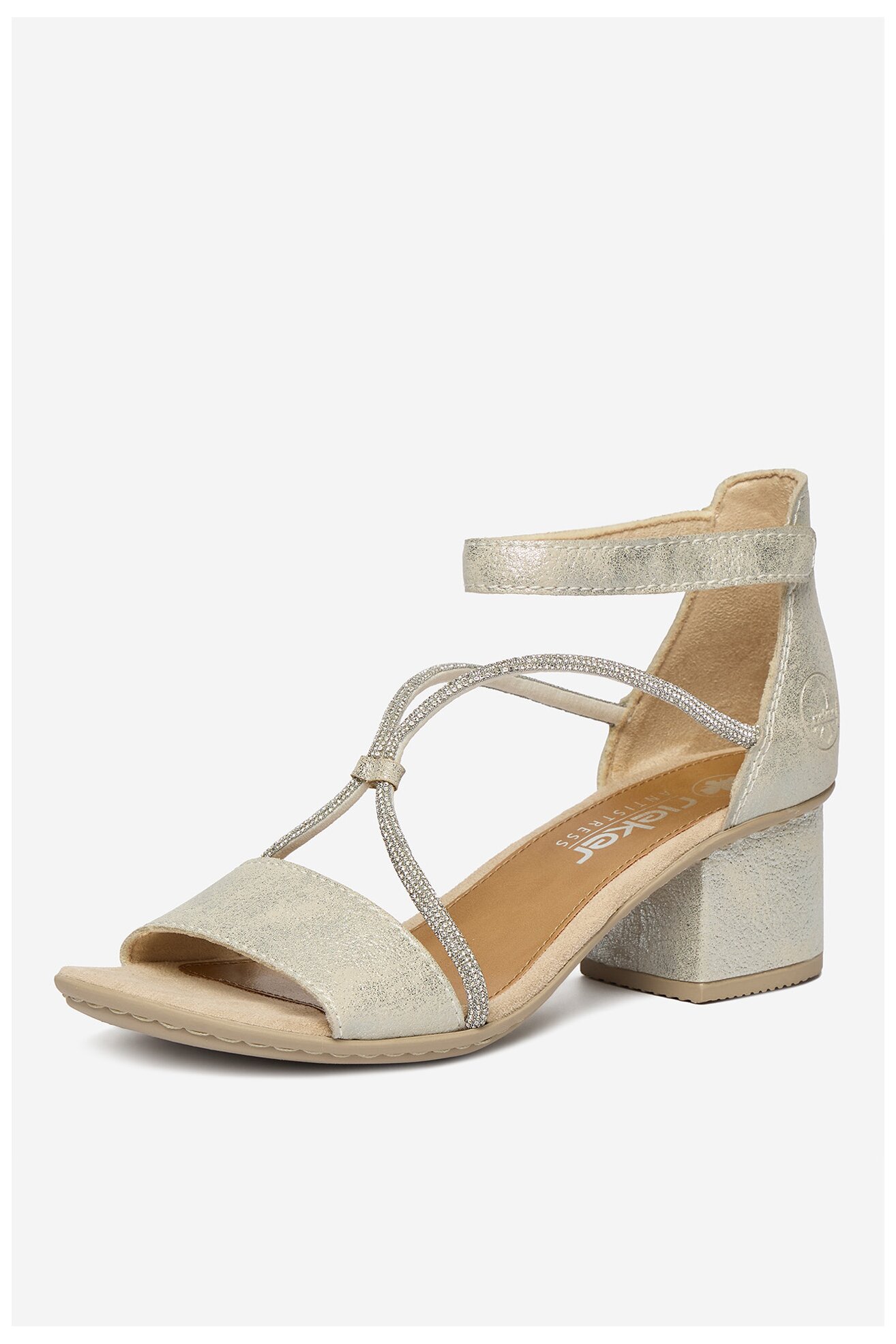 Sandały Rieker CEO-64654-40 Srebrny