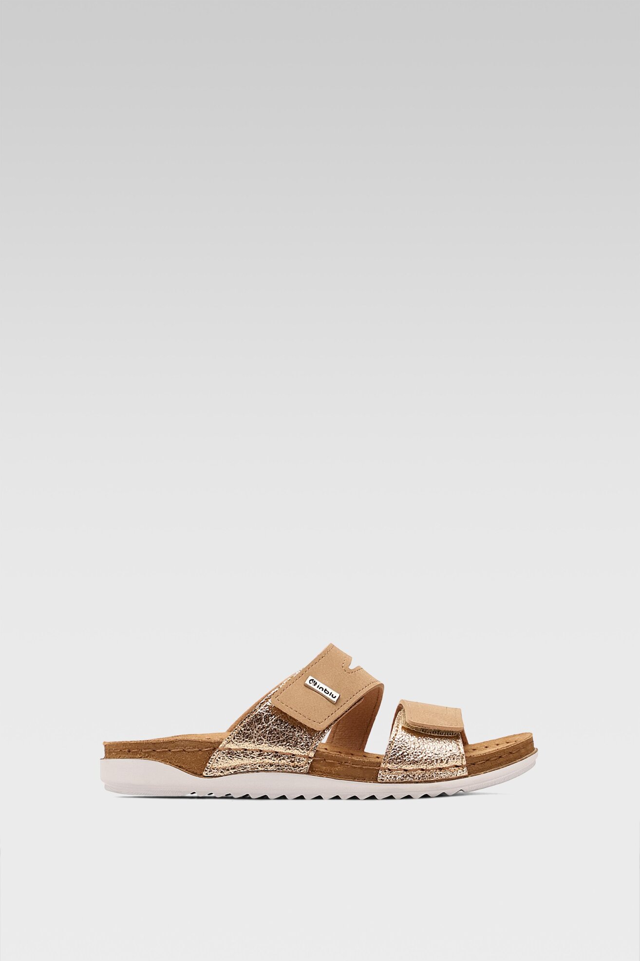 Klapki Inblu AA093N01 Złoty