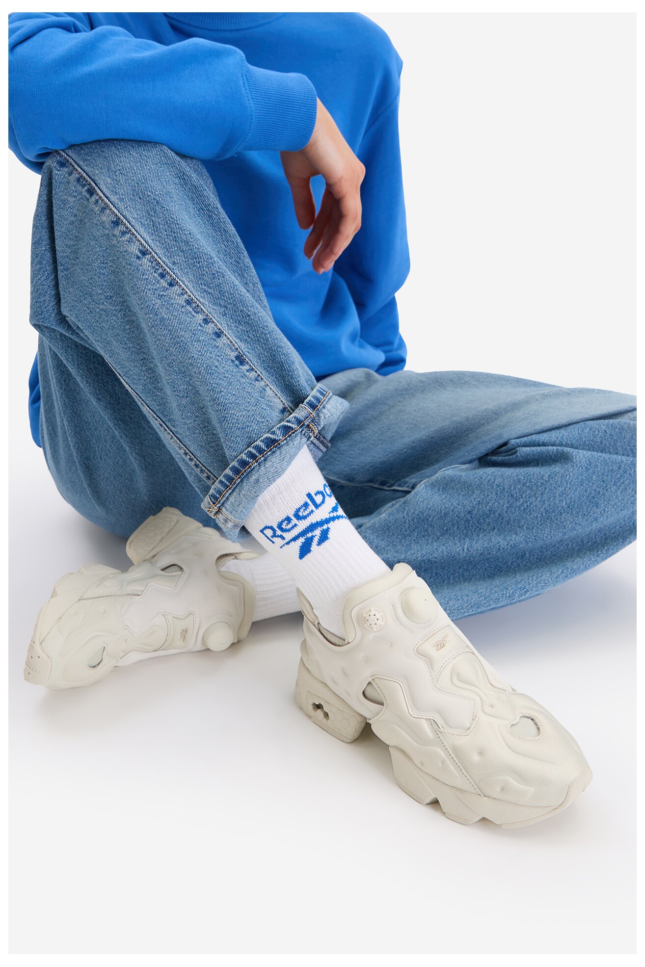 Obuwie sportowe Reebok EO-INSTAPUMP SILVER 100261808 Biały