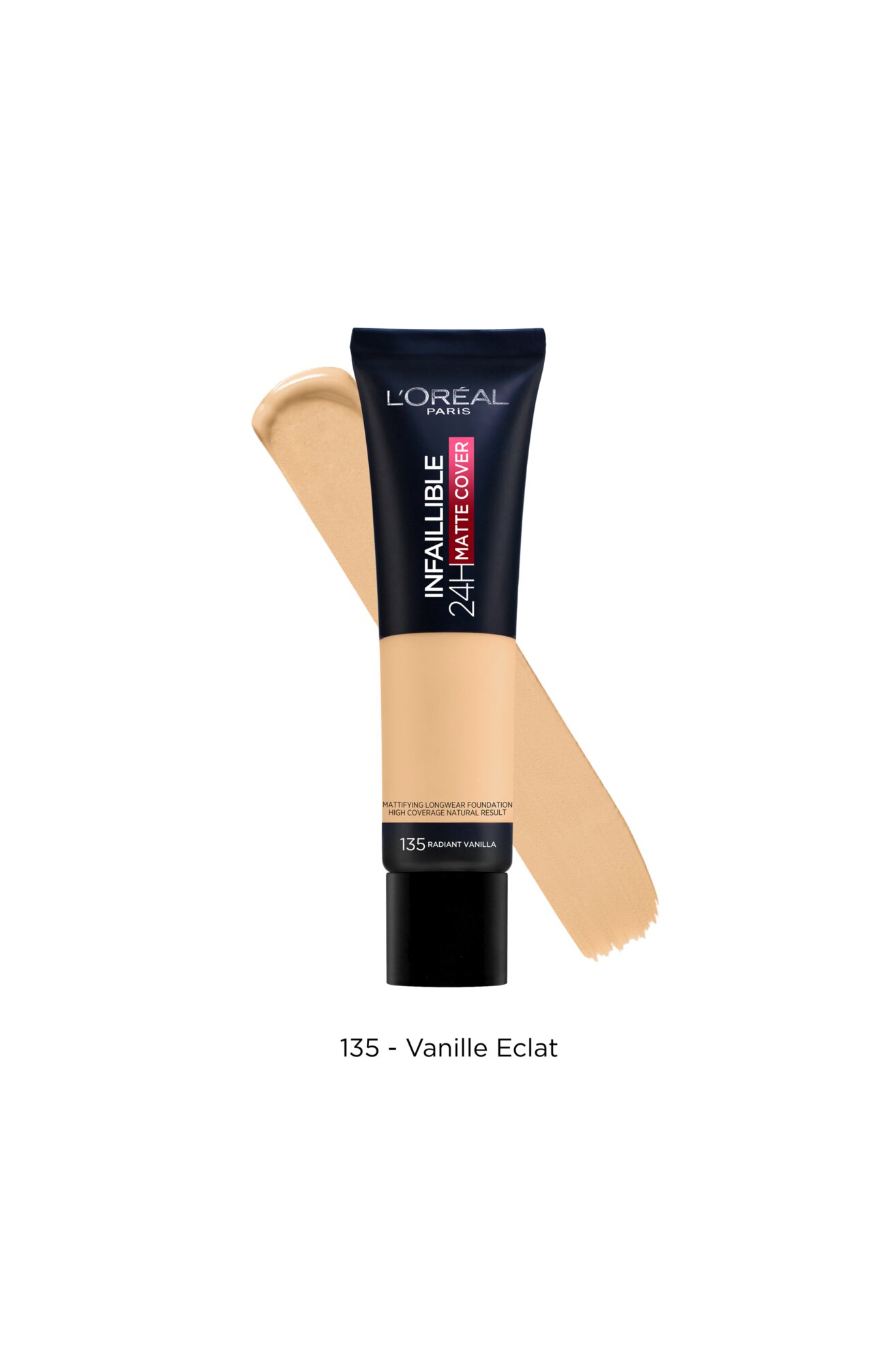 L'Oréal Paris Infallible 24H długotrwały podkład matujący 135 Radiant Vanilla 30 ml L'OREAL PARIS INFAILLIBLE 24H MATTE COVER -