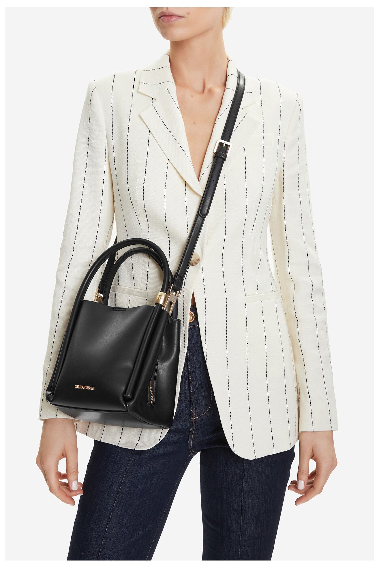 Kézitáska Gino Rossi CEO-SADE-LX10152 FEKETE