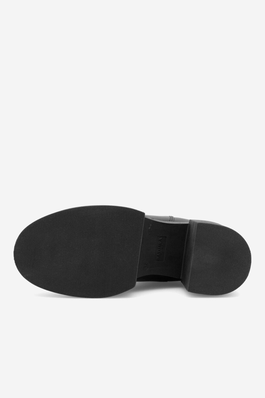 Badura - Botki skórzane na słupku - 5905588109488