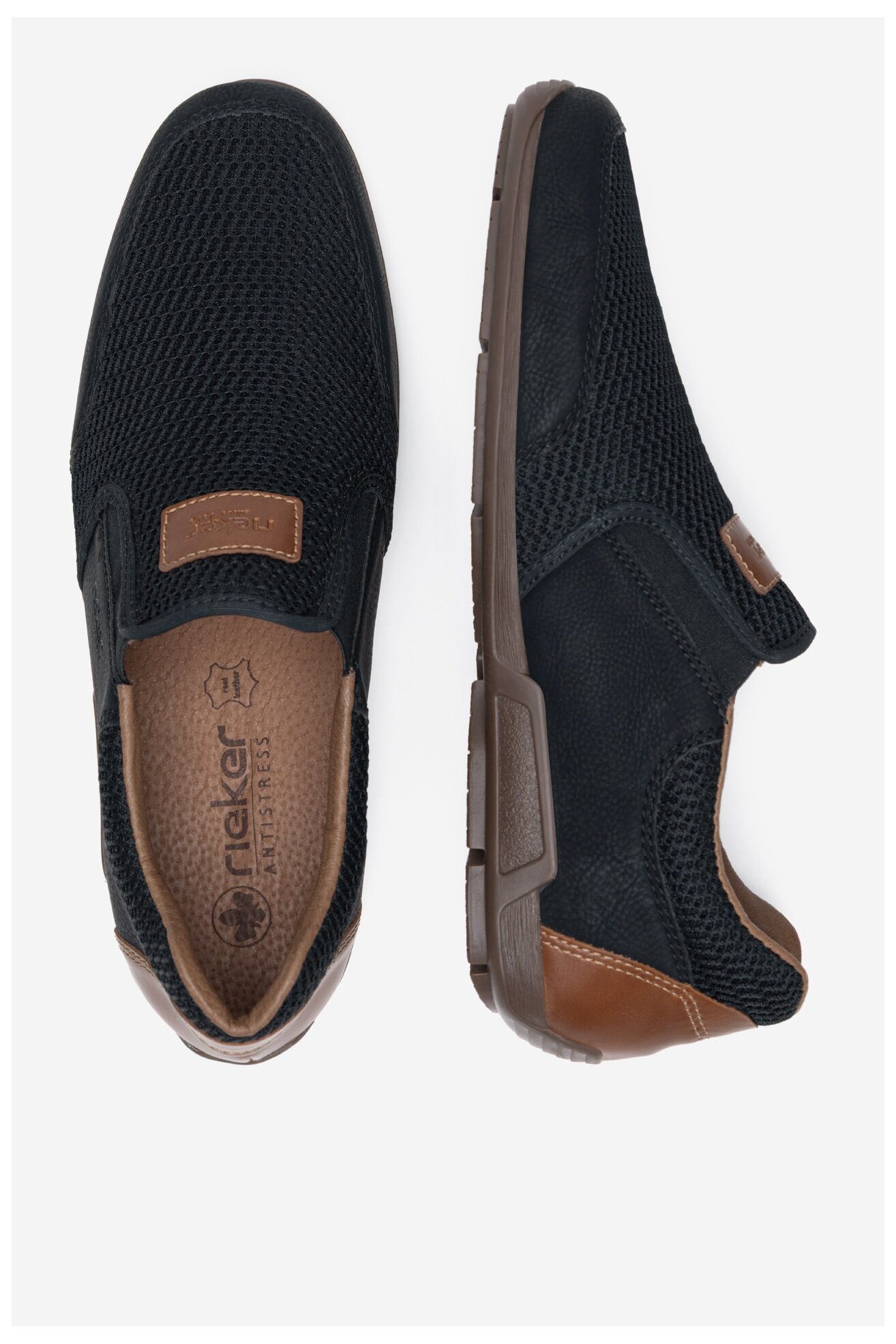 Mokasíny Rieker 09069-00 TMAVĚ MODRÁ