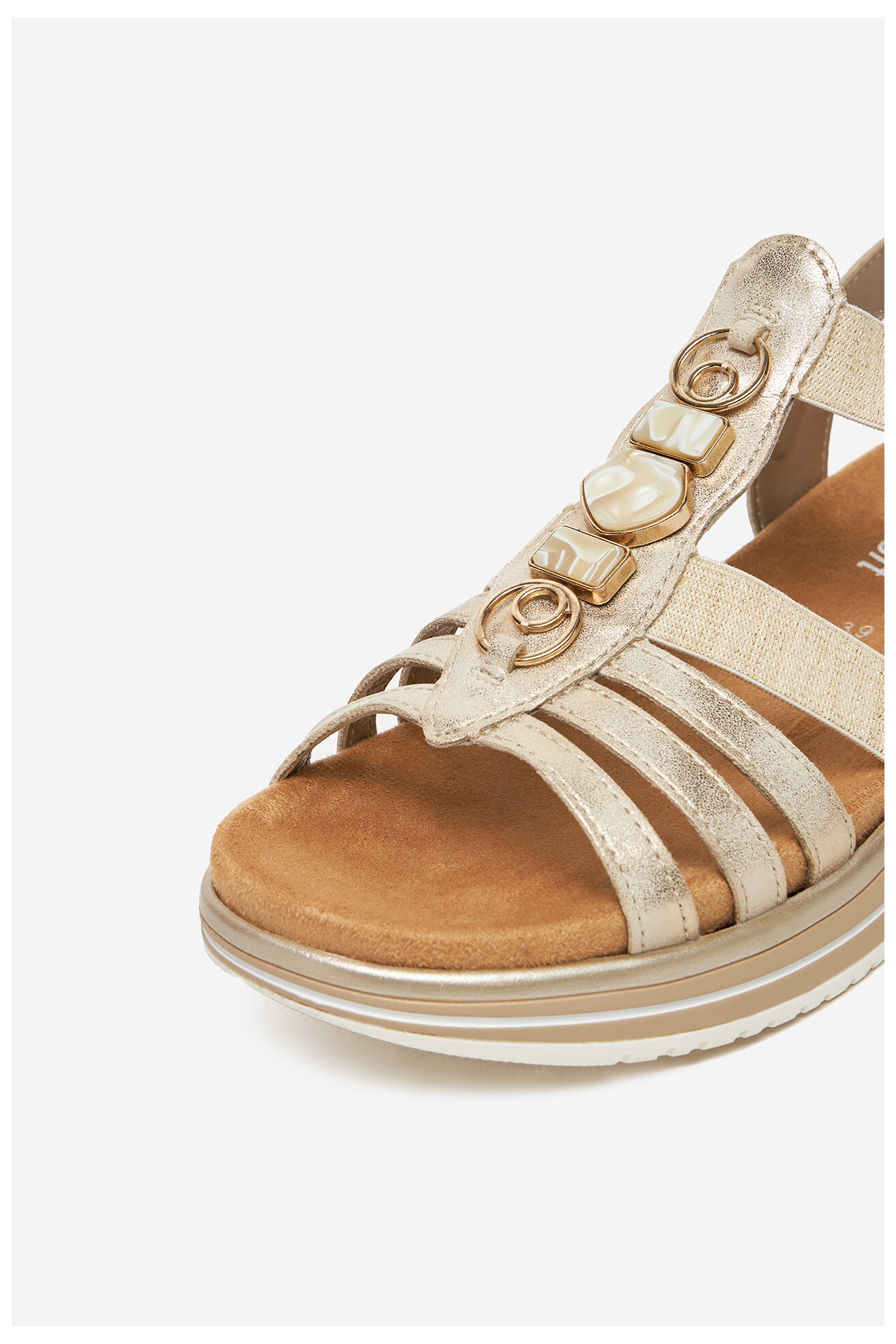 Sandały Remonte D1J60-91 Złoty