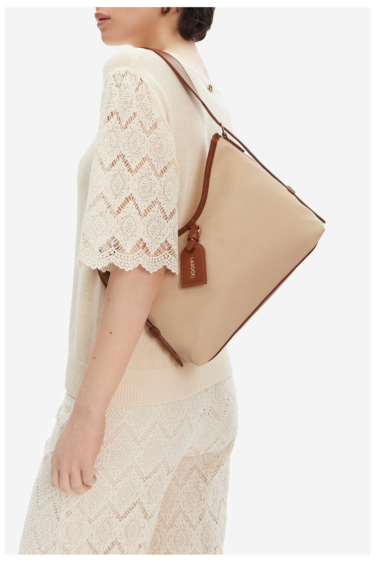 Дамска чанта Lasocki LSK-O-003-07 КАМЕЛ