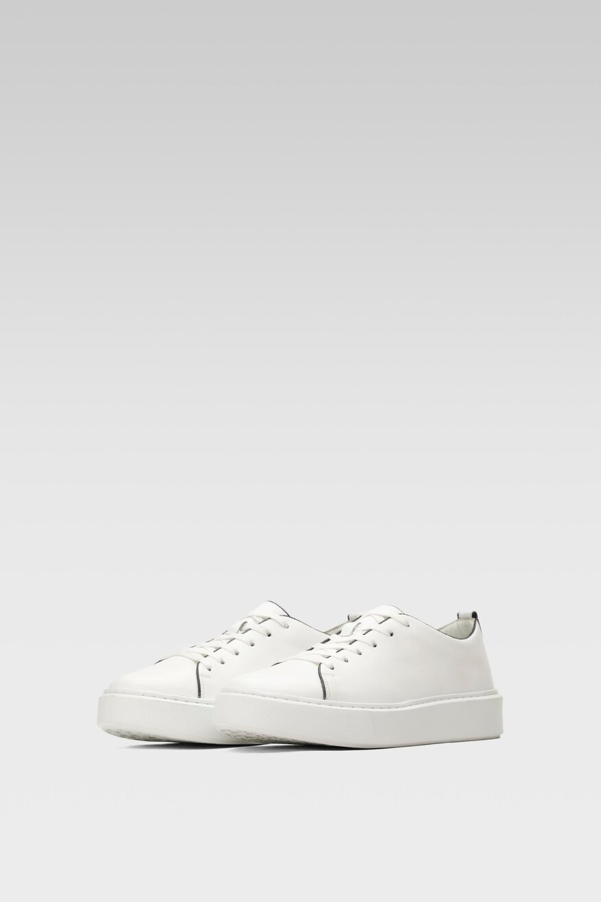 
                Gino Rossi - Skórzane sneakersy pastelowe - 5904248415532