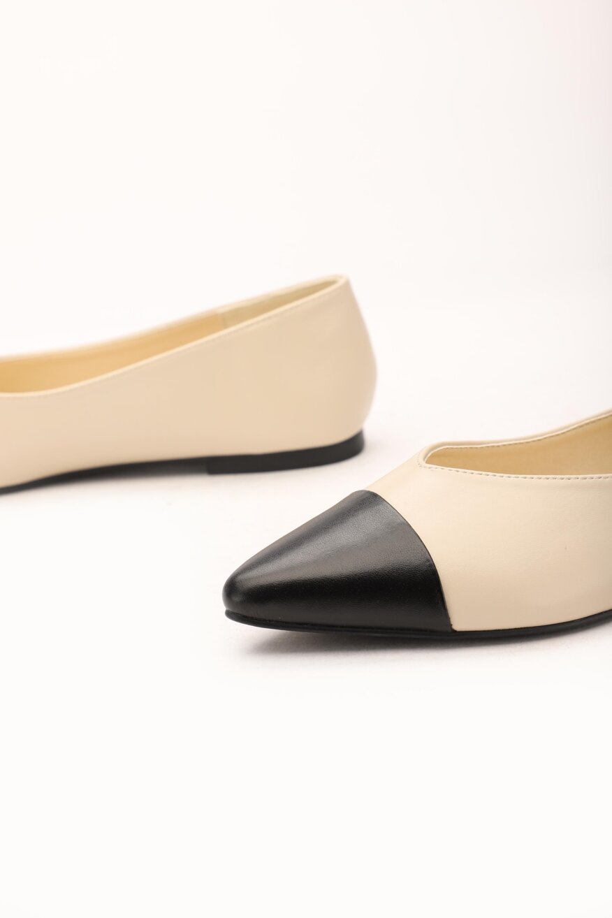 Bassano - Baleriny pastelowe beżowe - 5903698299129