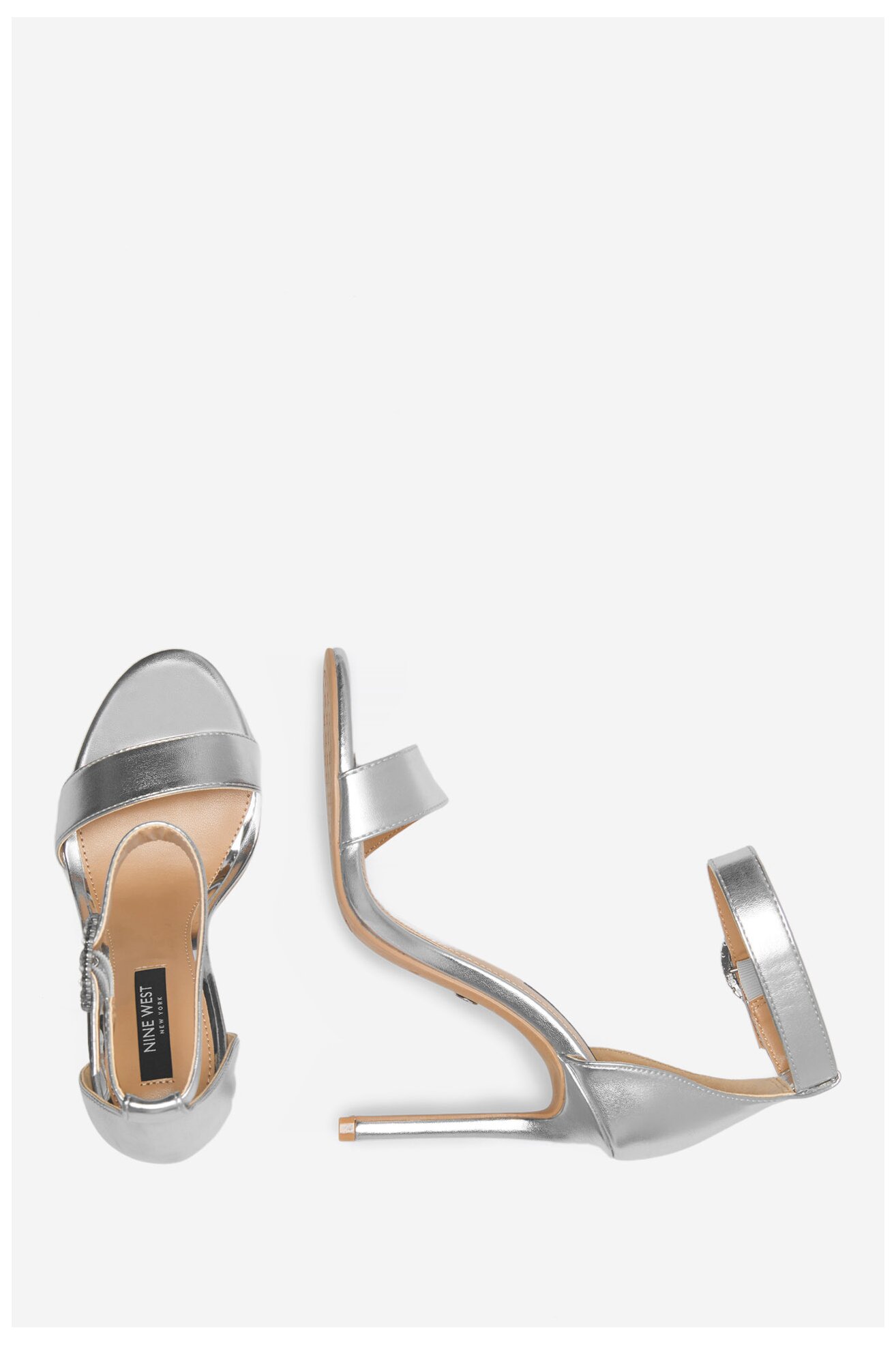 Sandały NINE WEST WFA2646-1 Srebrny