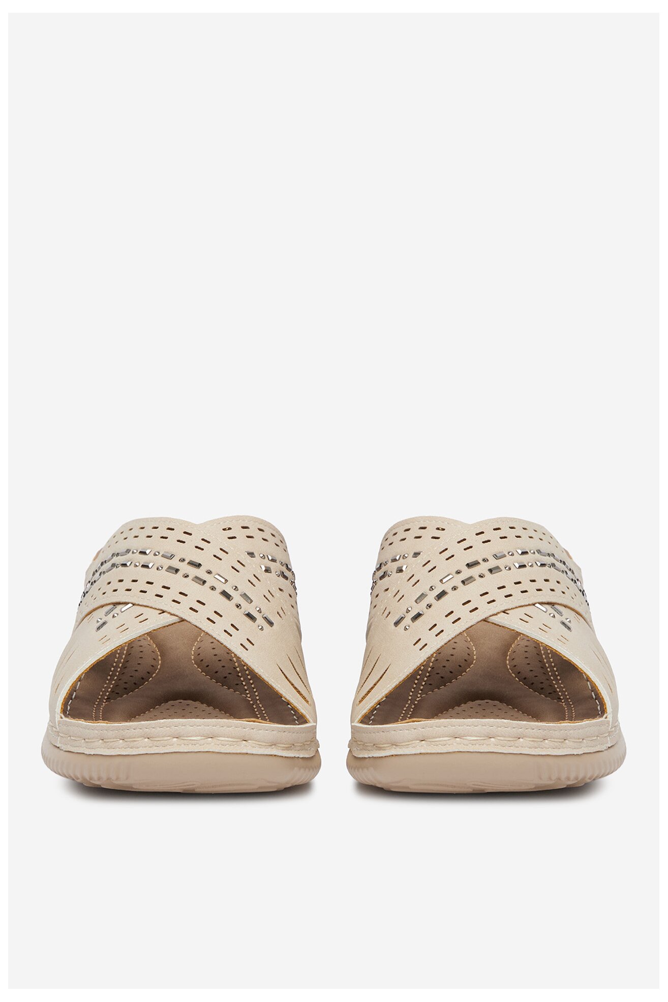 Klapki Go Soft CEO-WYL05010-08 Beżowy