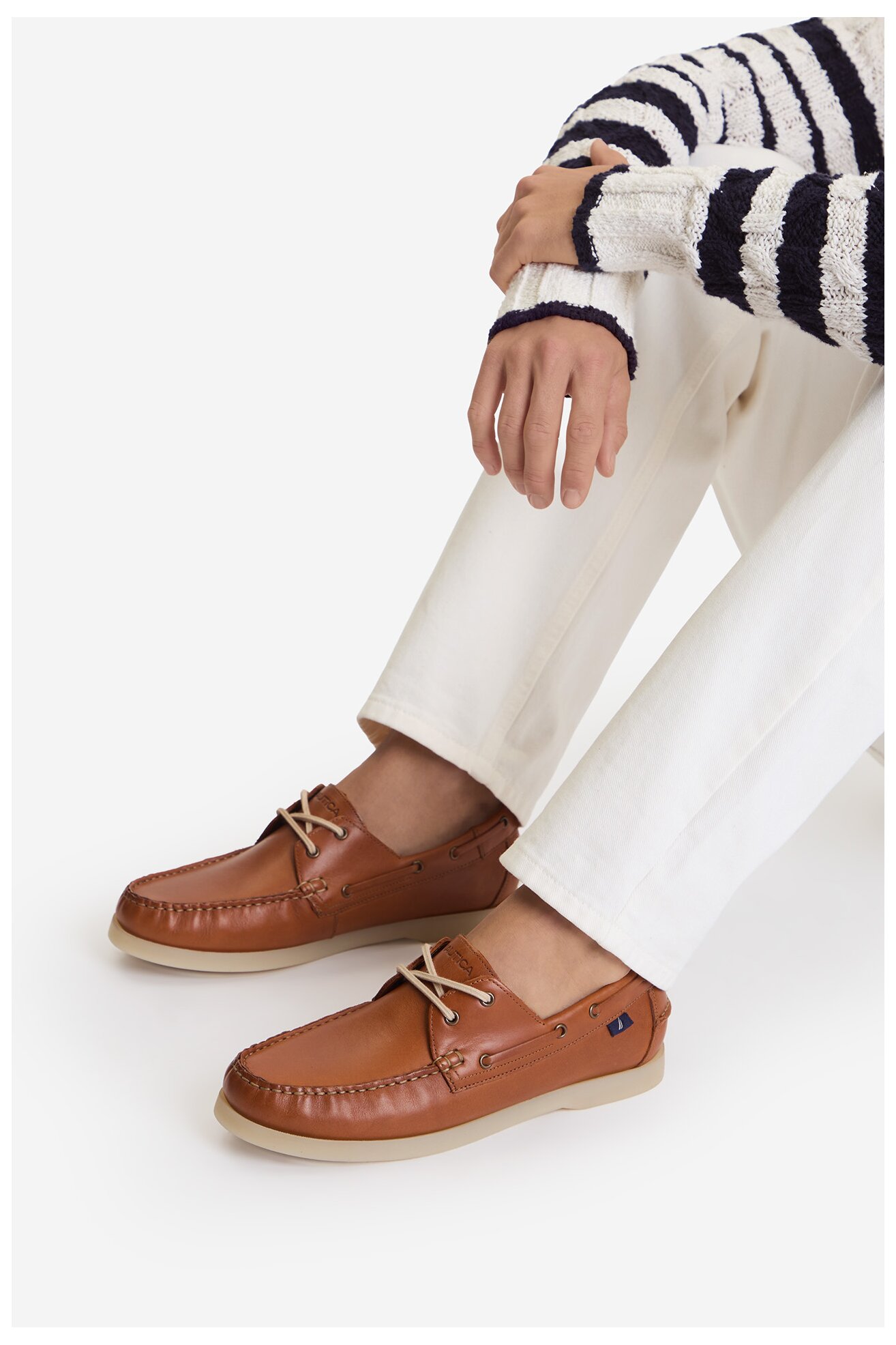 Półbuty NAUTICA CEO-COMO-01 MI08 Koniakowy