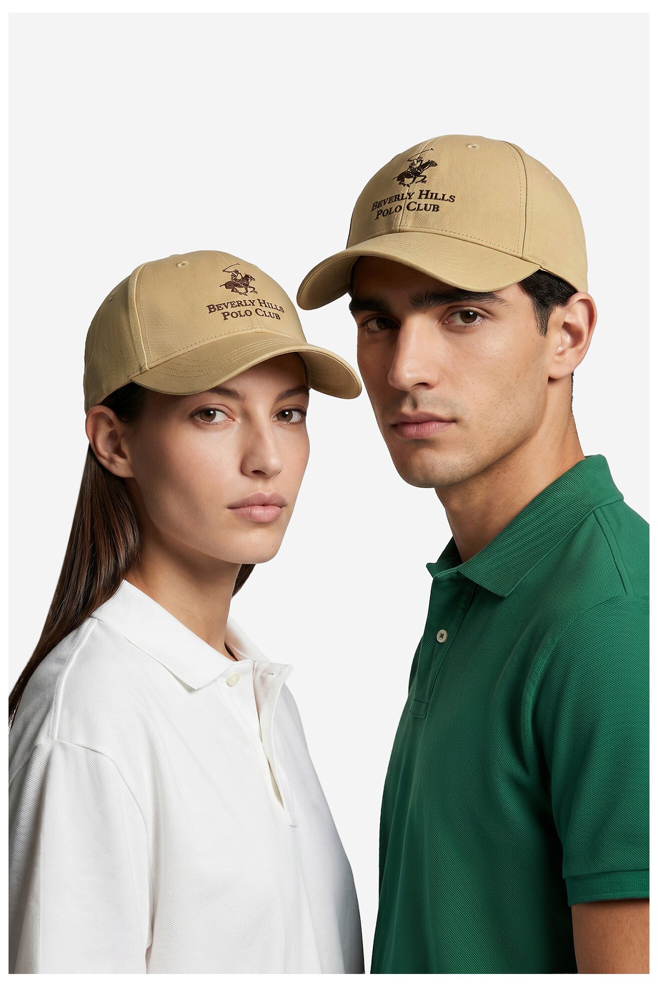 Czapka z daszkiem Beverly Hills Polo Club CWBEO-BHPC-U3-002-SS26 Beżowy ciemny