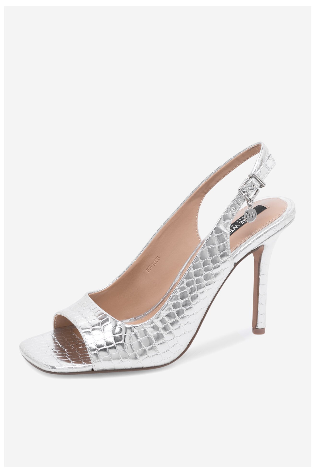 Sandały NINE WEST FF-1065 Srebrny