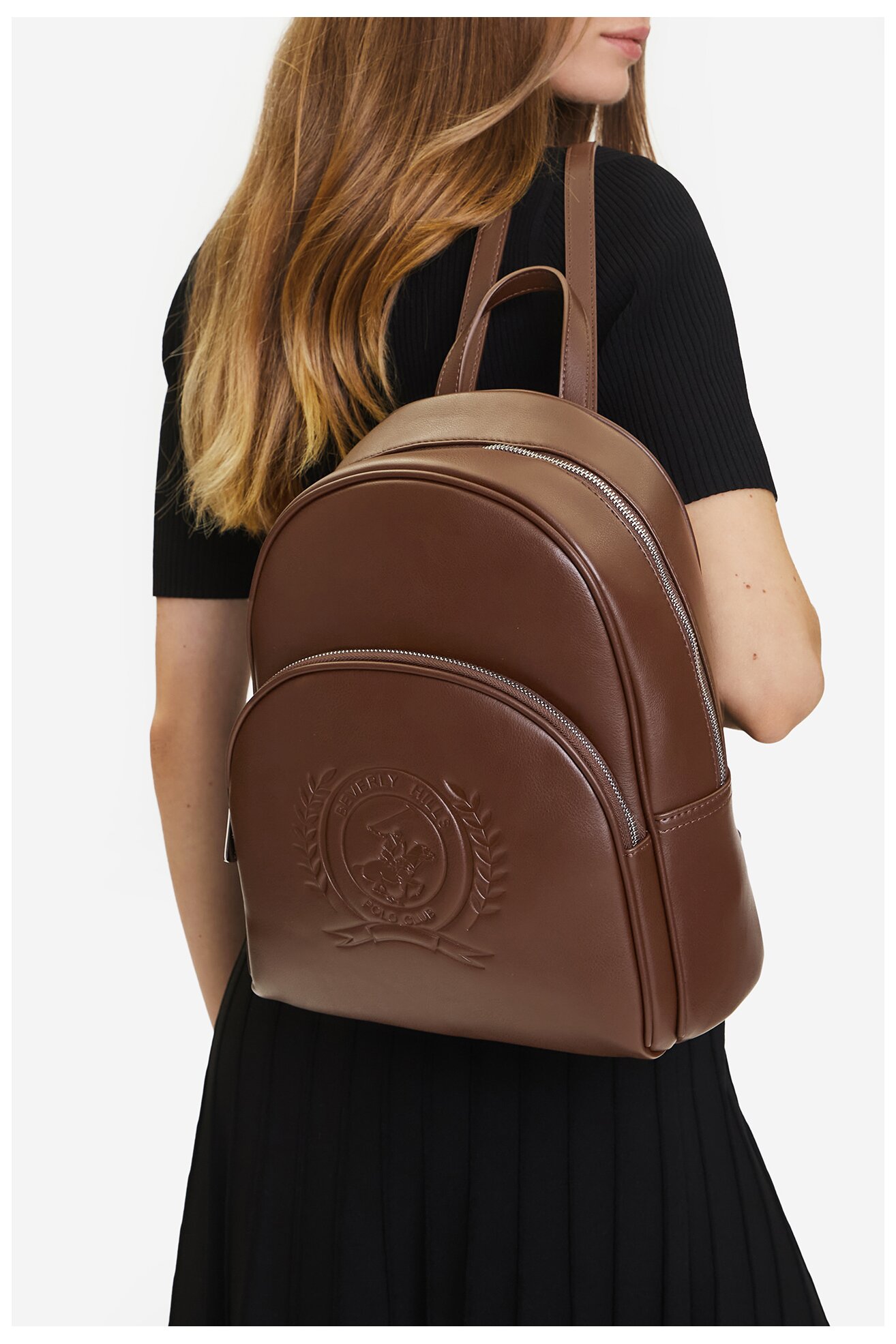 Plecak Beverly Hills Polo Club C-BHPC-L-009-08 Brązowy