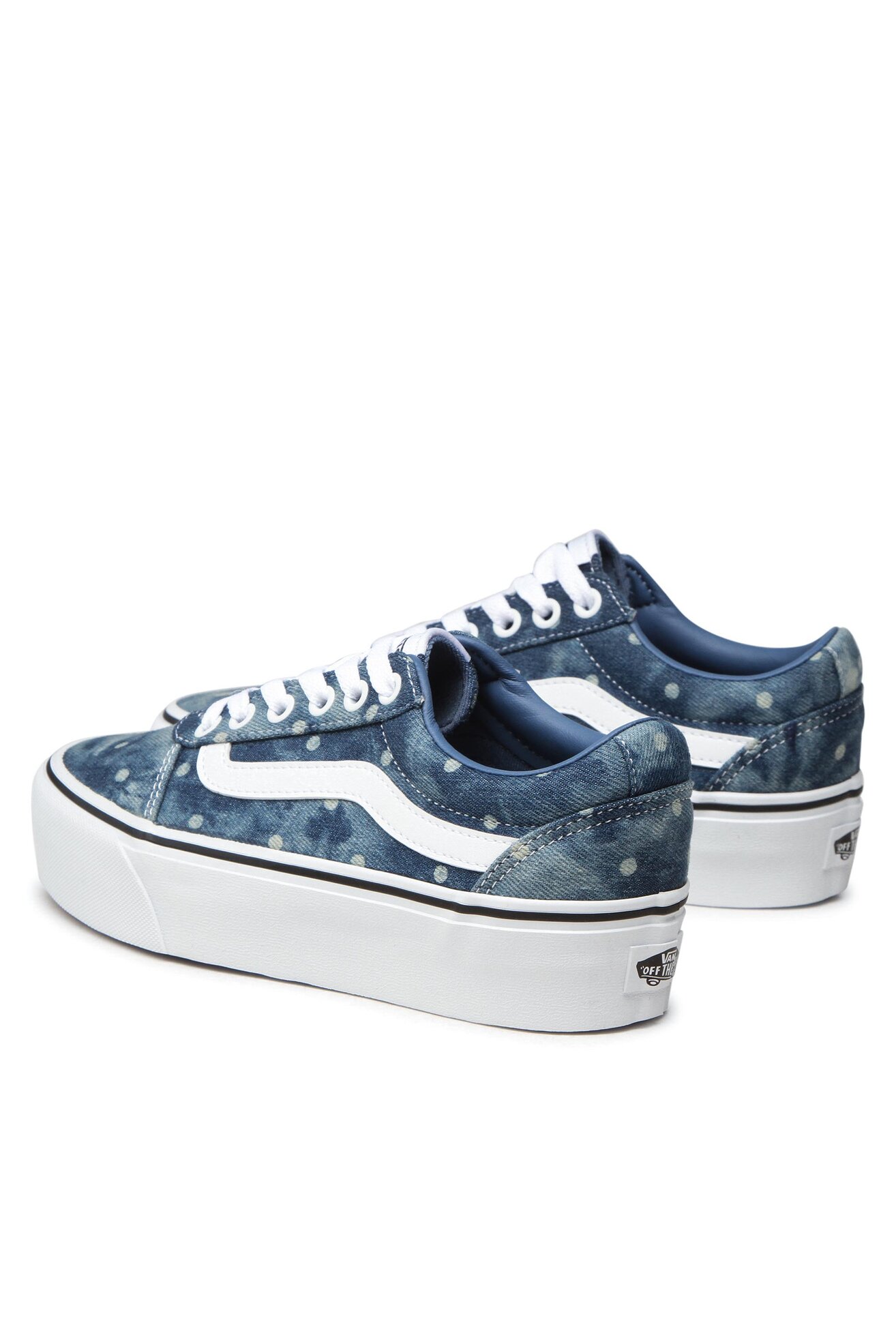 Trampki Vans WARD PLATFORM VN0A3TLCBBC1 Jeansowy