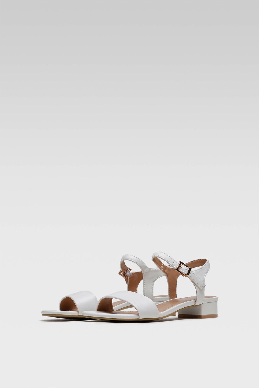 Jenny Fairy - Sandały pastelowe białe - 5904248643683