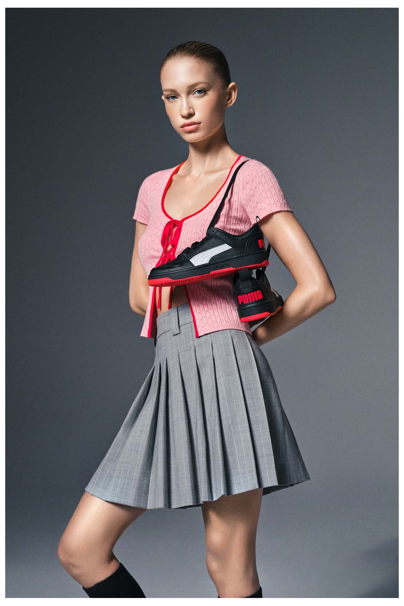 Кросівки спортивні Puma REBOUND LAYUP LO SL JR 37049013 ЧОРНИЙ