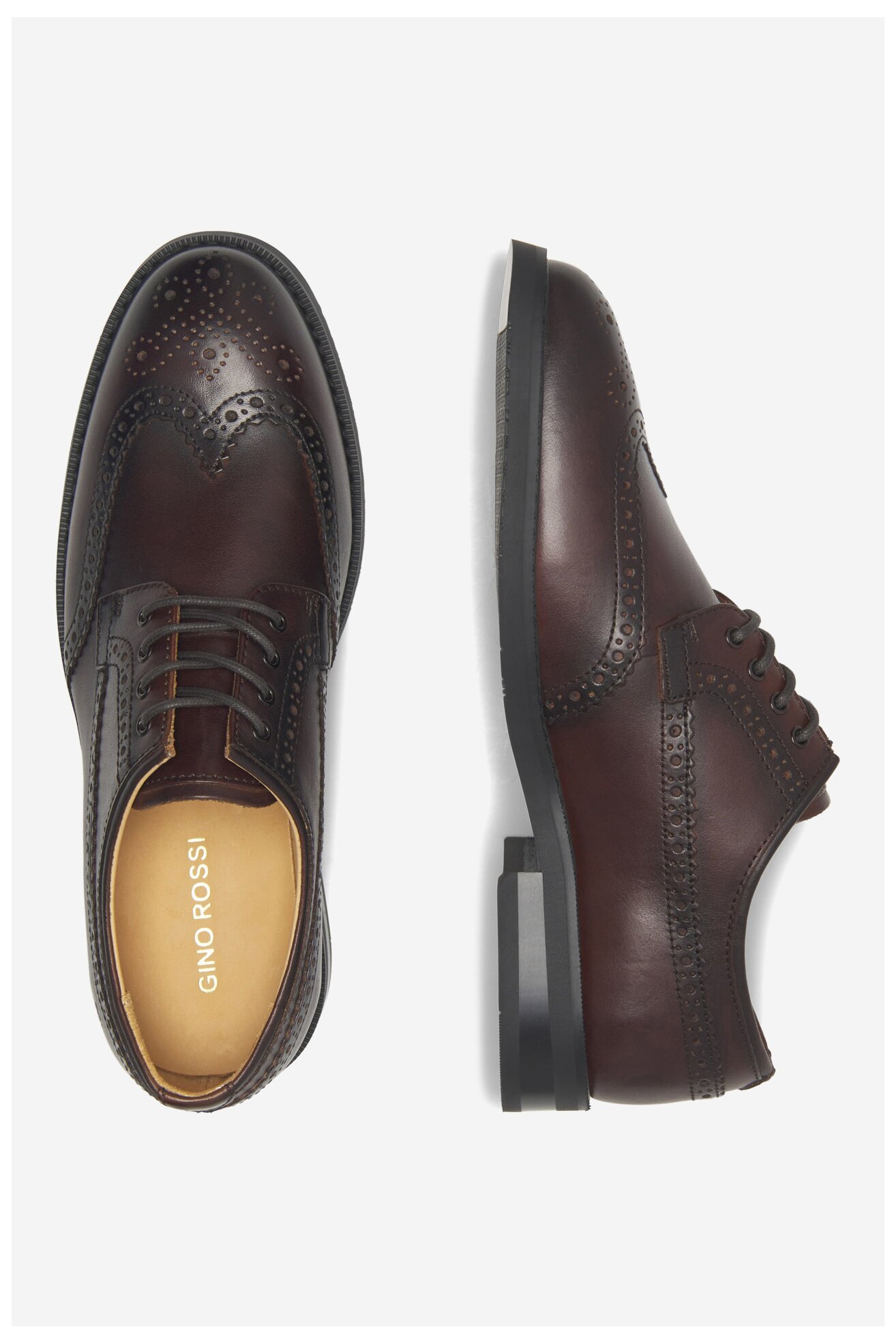 Половинки обувки Gino Rossi DANTE-02 123AM КАФЯВ