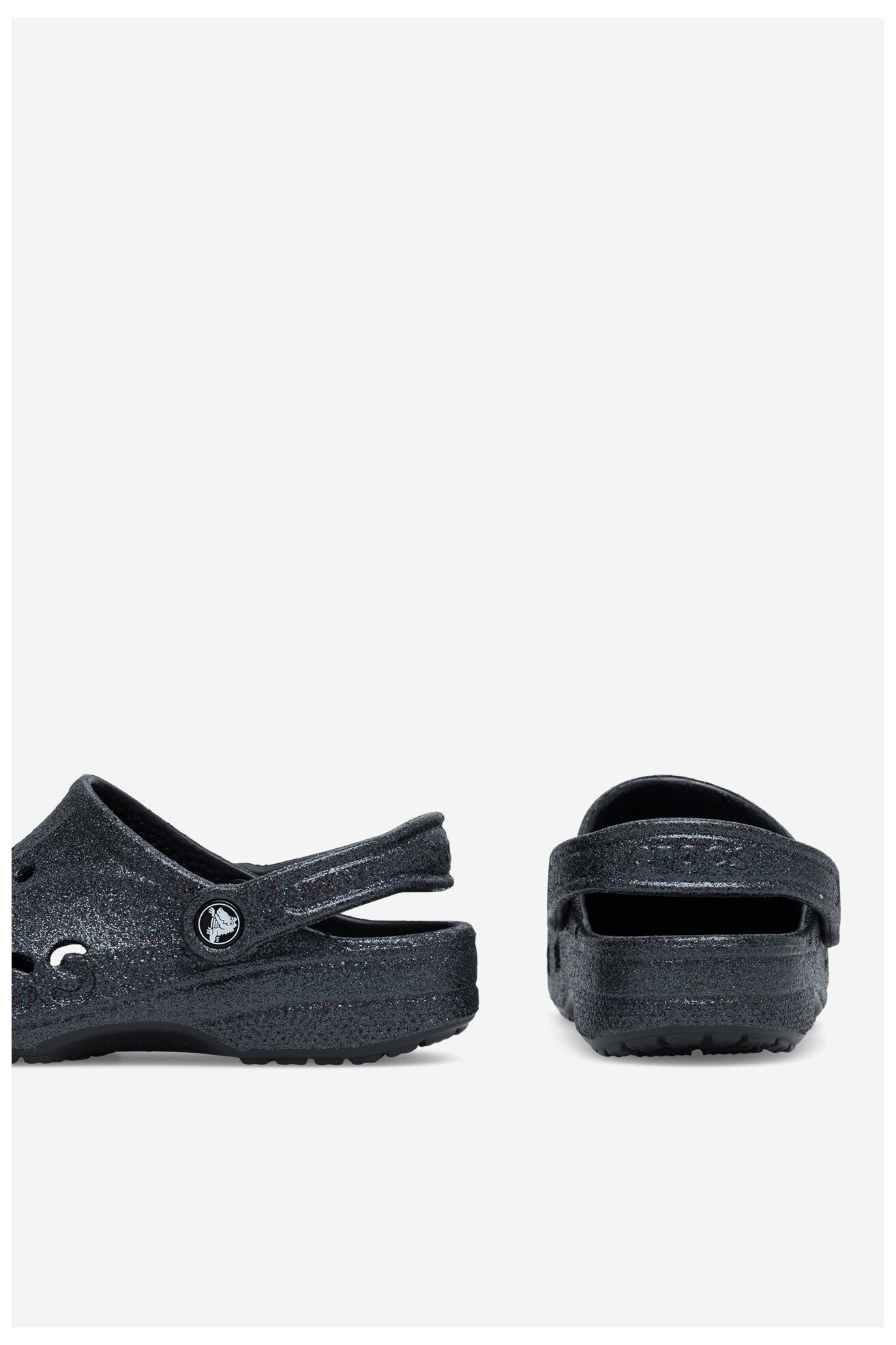 Klapki basenowe Crocs BAYA GLITTER CLOG 205925-001 Czarny