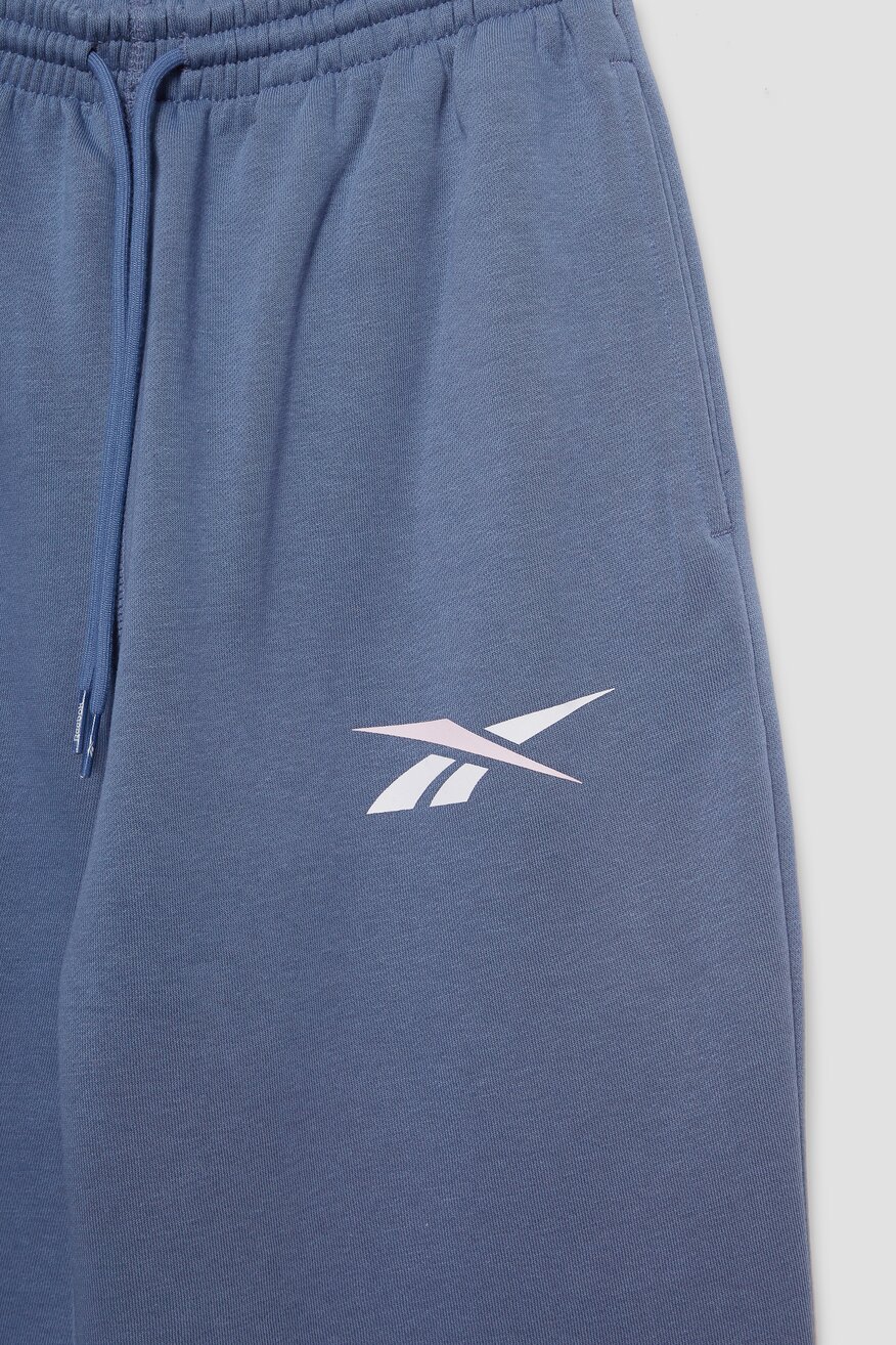 Reebok - Spodnie dresowe niebieskie - 5903698985404
