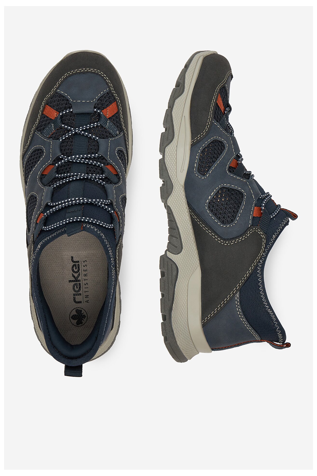 Половинки обувки Rieker B8350-14 КОБАЛТОВО СИНЬО