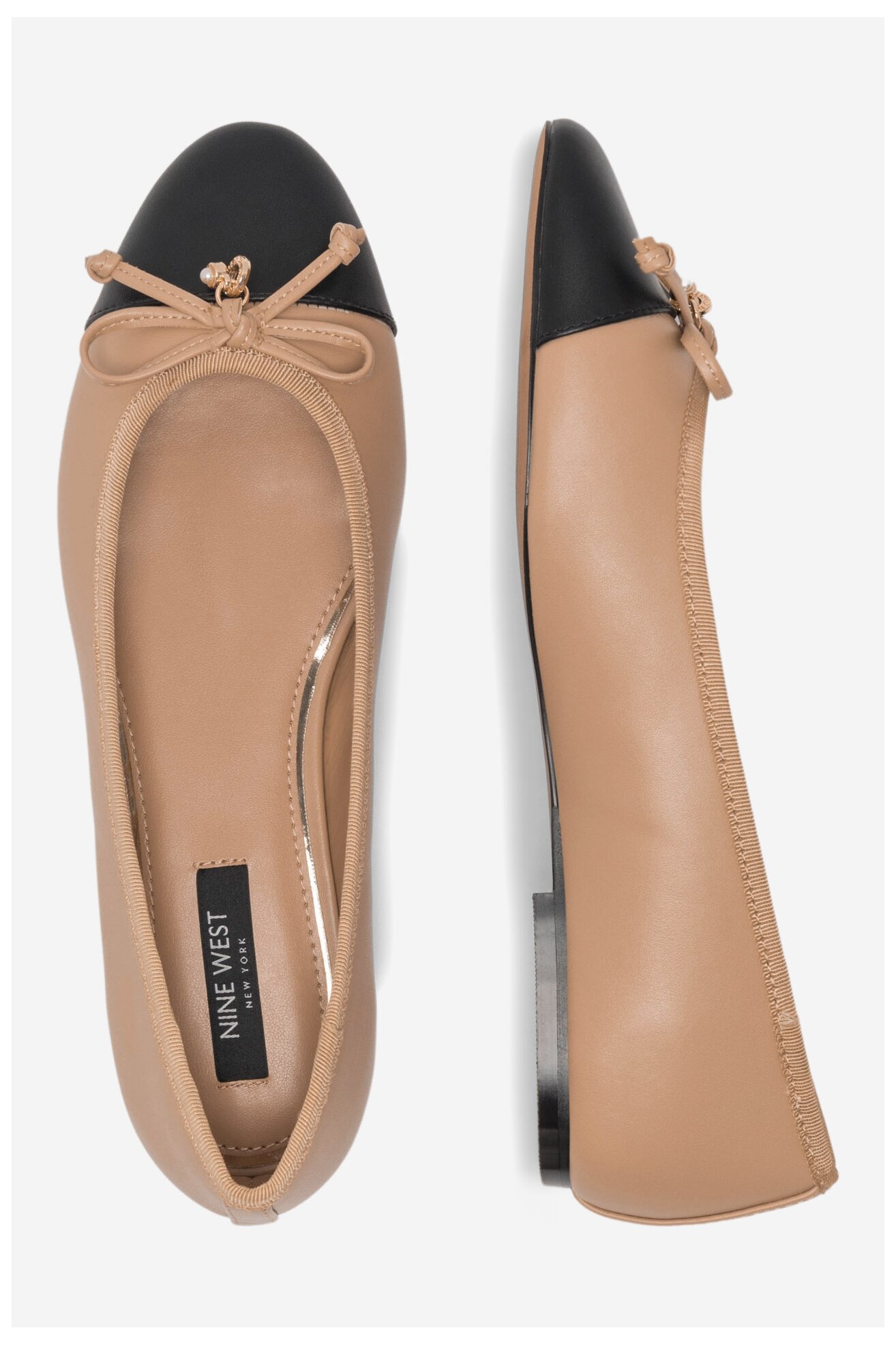 Baleriny NINE WEST 122AL4108 Beżowy