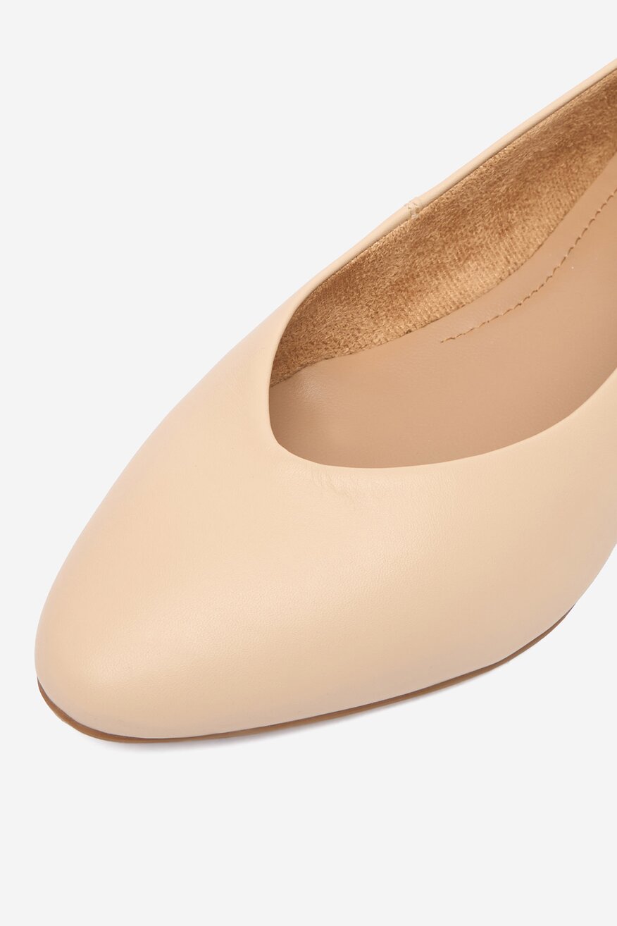 
                Lasocki - Baleriny skórzane - 5906751638316