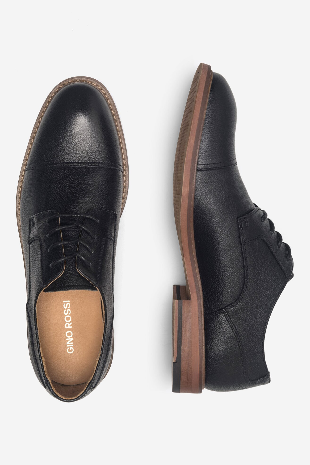 Półbuty Gino Rossi LAVARAZIONE-01 123AM Czarny