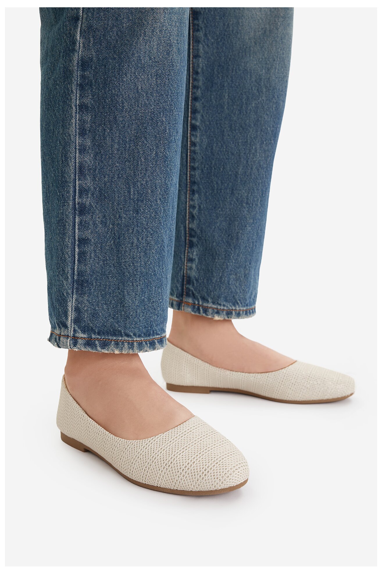 Baleriny Jenny CEO-WSS21732-01 Beżowy