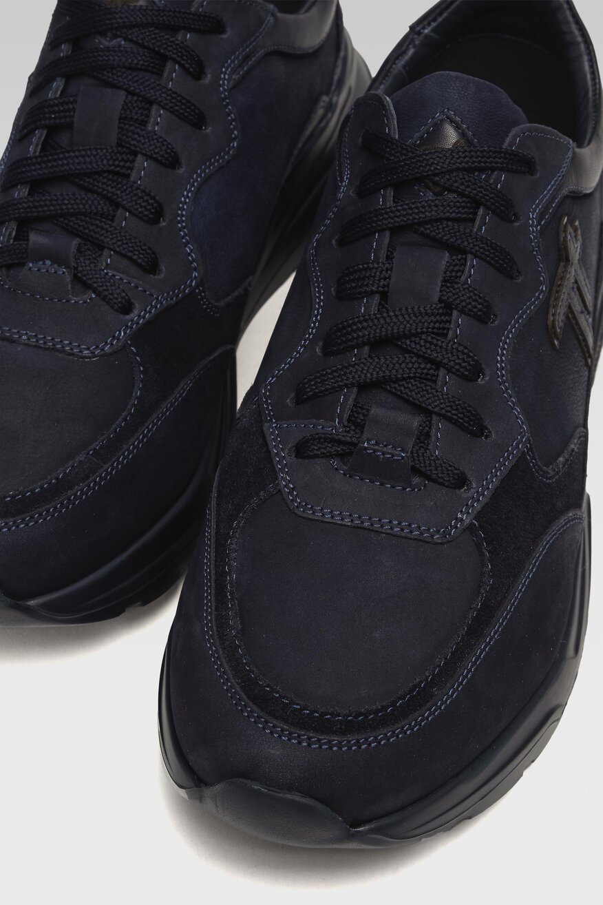 
                Togoshi - Skórzane półbuty granatowe - 5904248704605