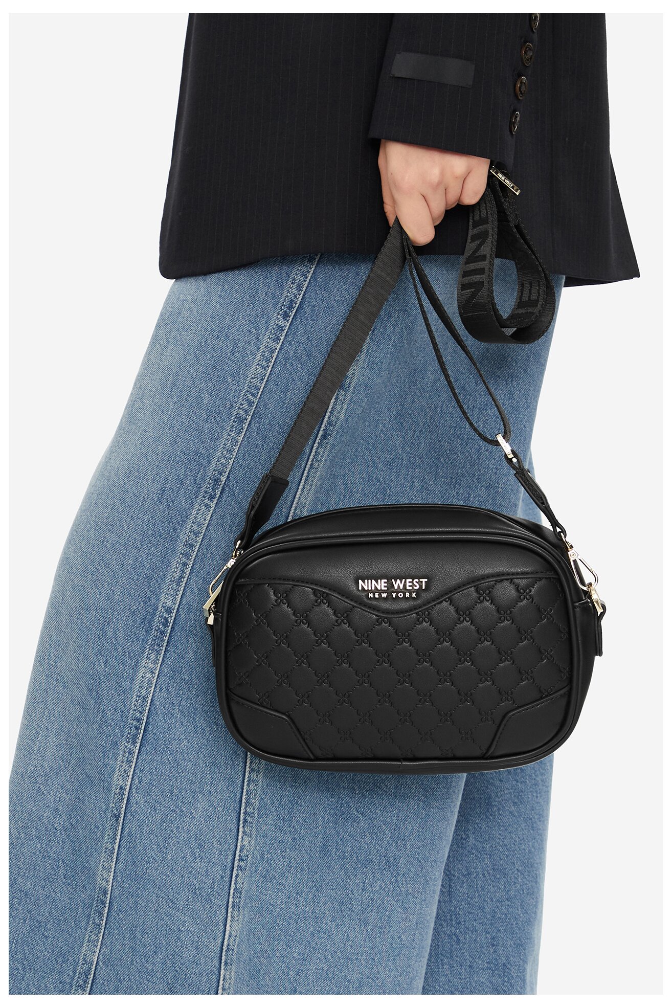 Geantă de mână NINE WEST CEO-ZOE-I-S241233 NEGRU