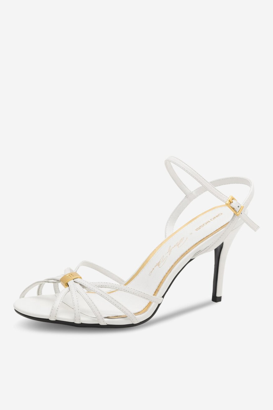 
                Gino Rossi - Sandały skórzane na szpilce - 5905588671367