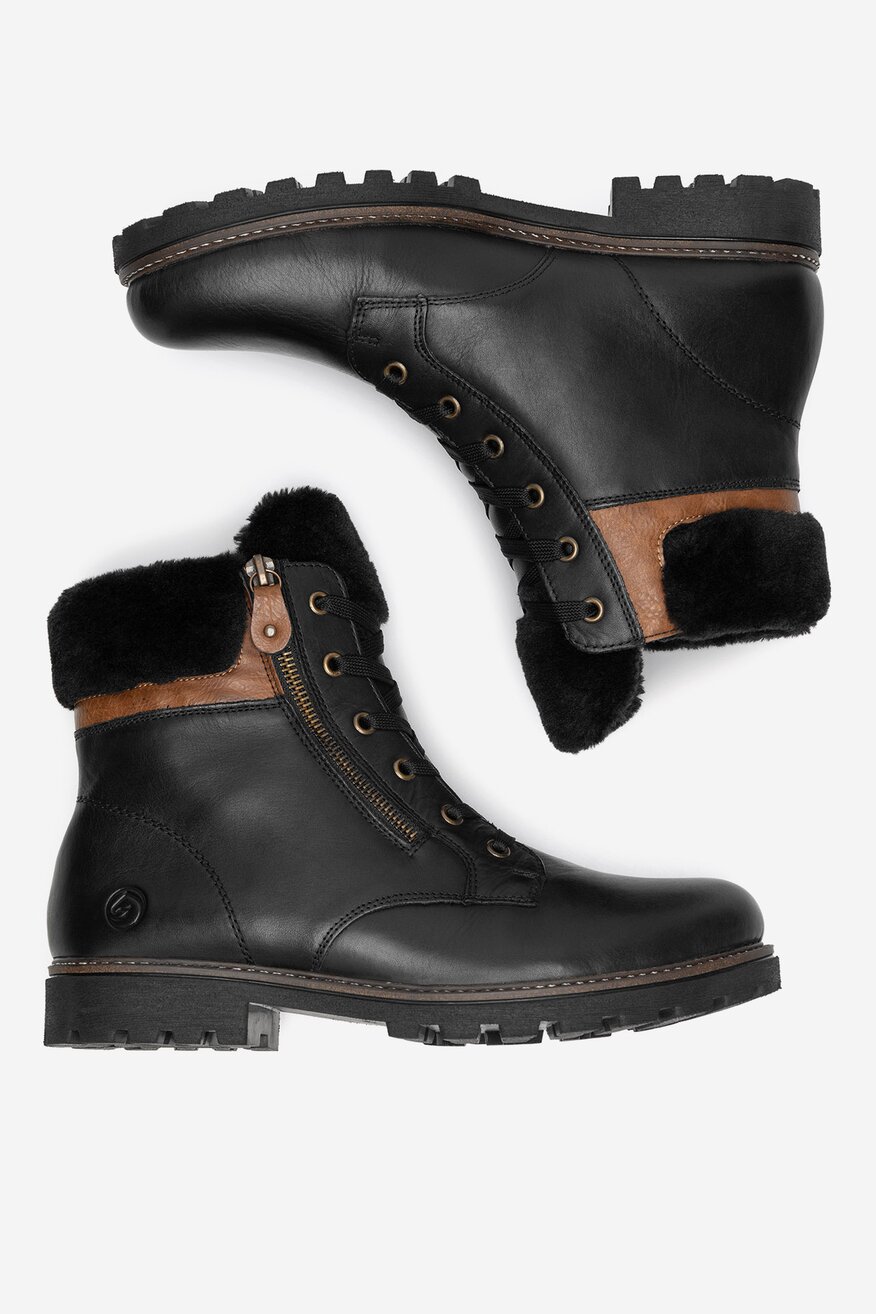 Remonte - Trzewiki skórzane ocieplane - 2230068916755