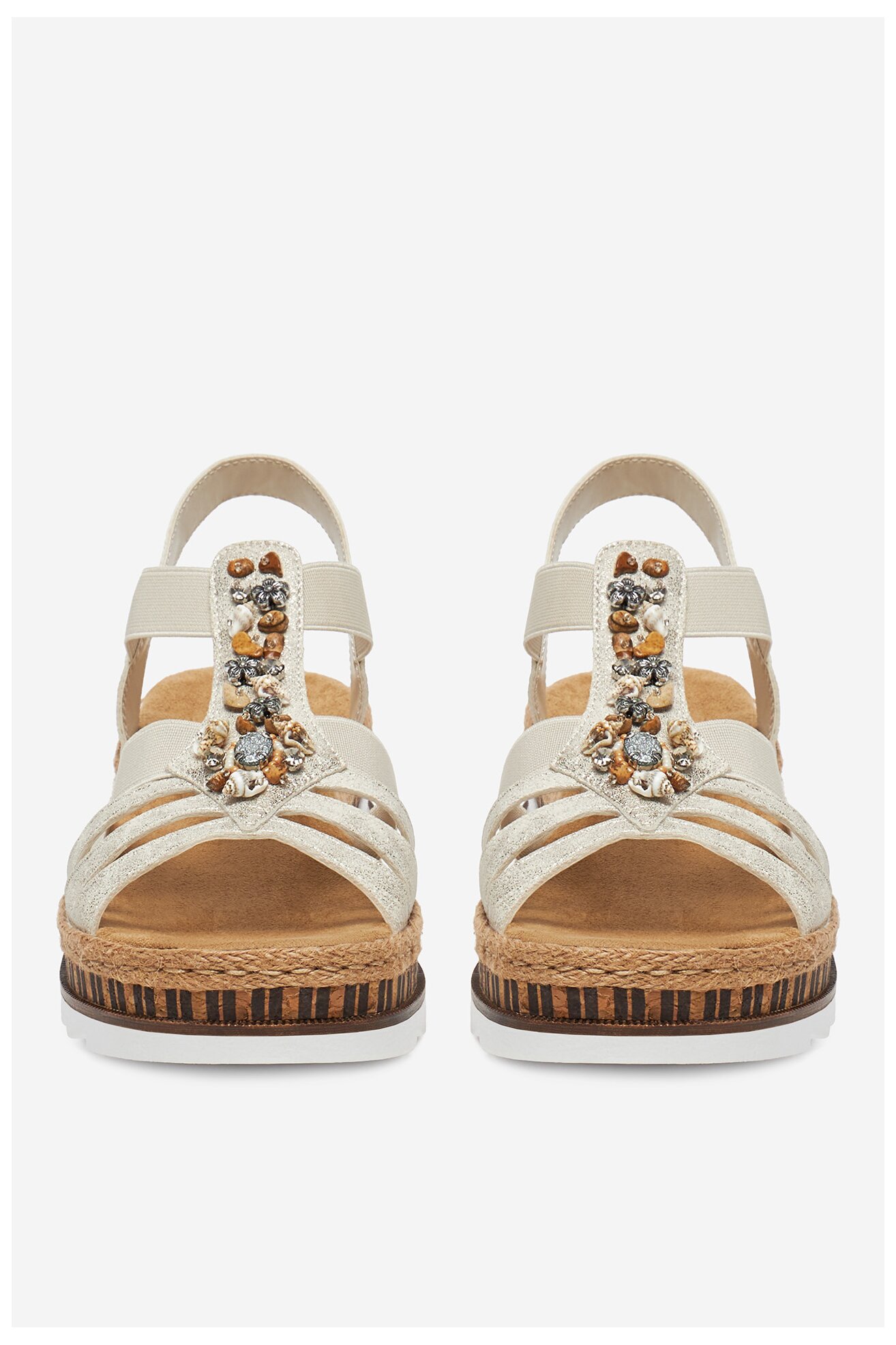 Sandały Rieker V7949-90 Beżowy