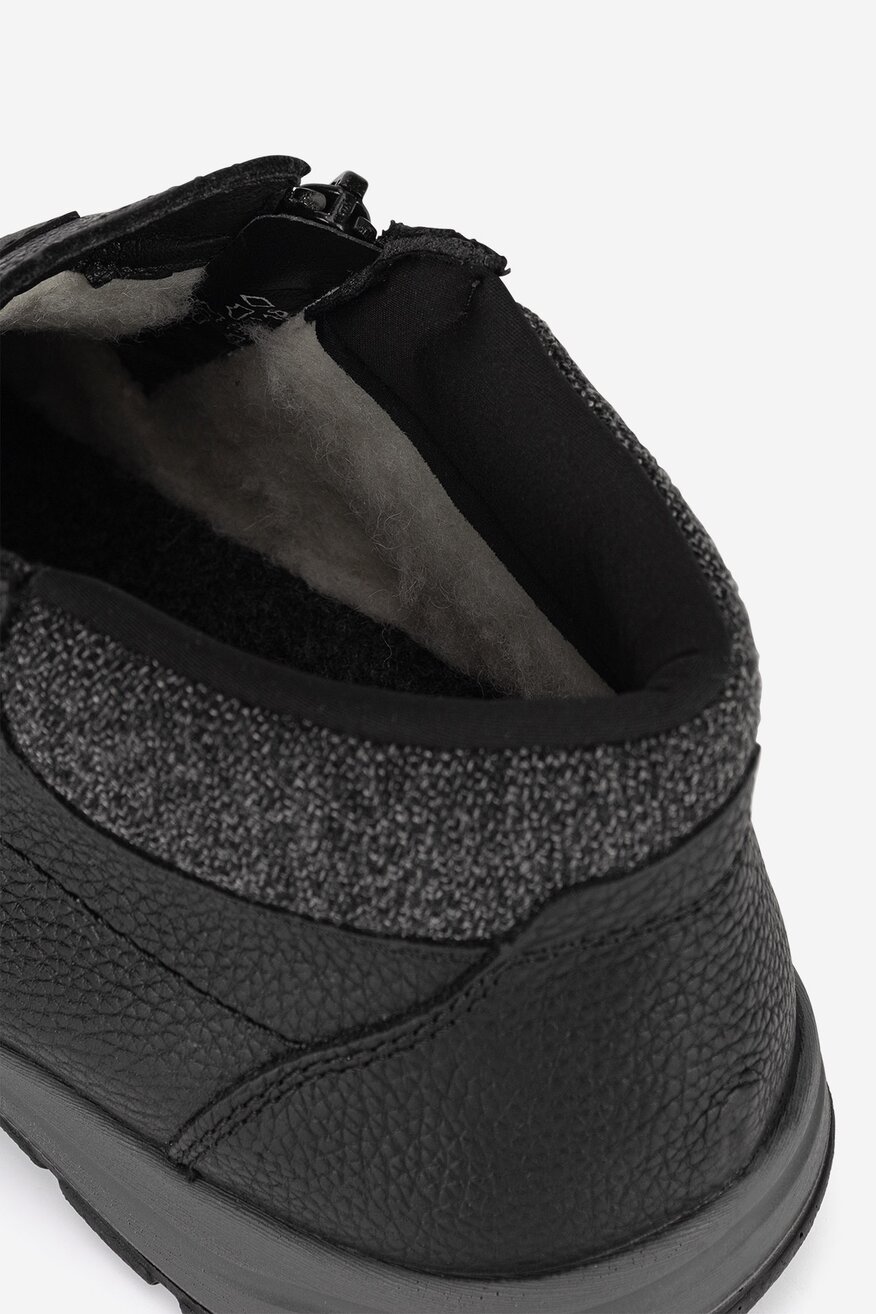 
                Rieker - Botki skórzane ocieplane - 5905588794554