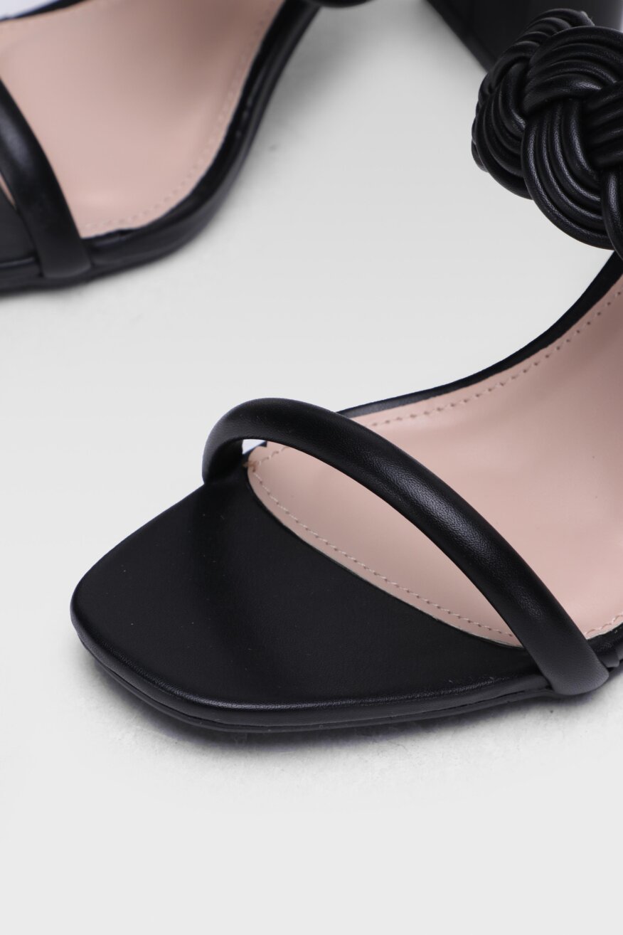 DeeZee - Klapki na obcasie czarne - 5903698660189
