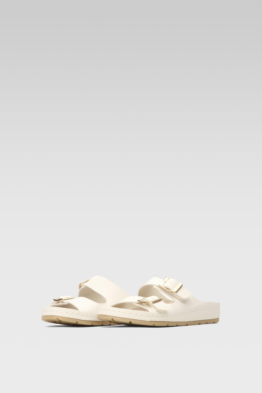 
                Go Soft - Klapki pastelowe białe - 5904248821869