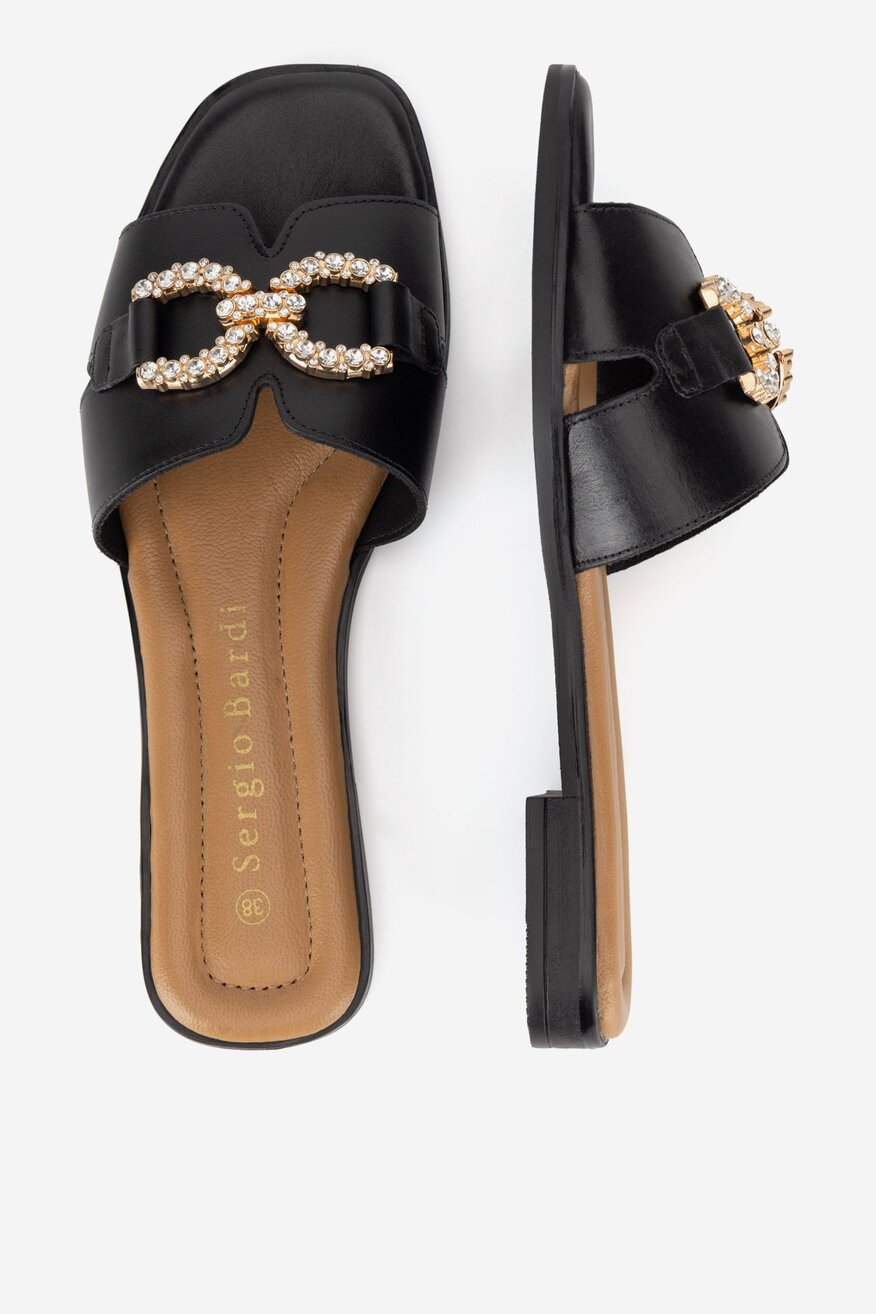 
                Sergio Bardi - Klapki skórzane - 5905588428374