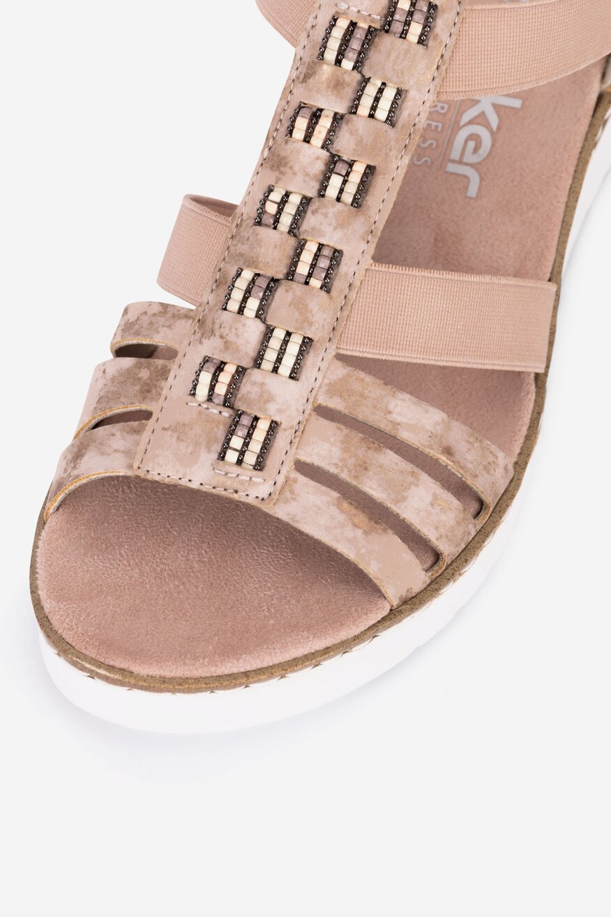 
                Rieker - Sandały na koturnie - 2230056171142