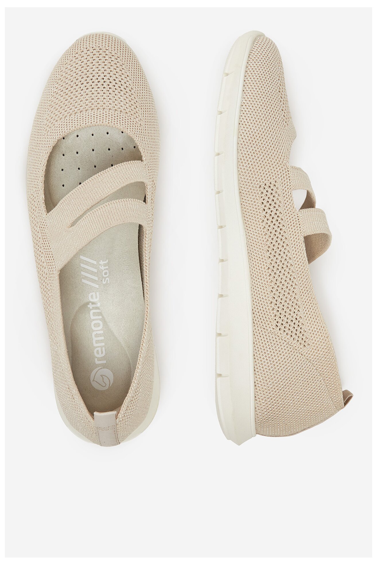 Baleríny Remonte R7102-60 BÍLÁ