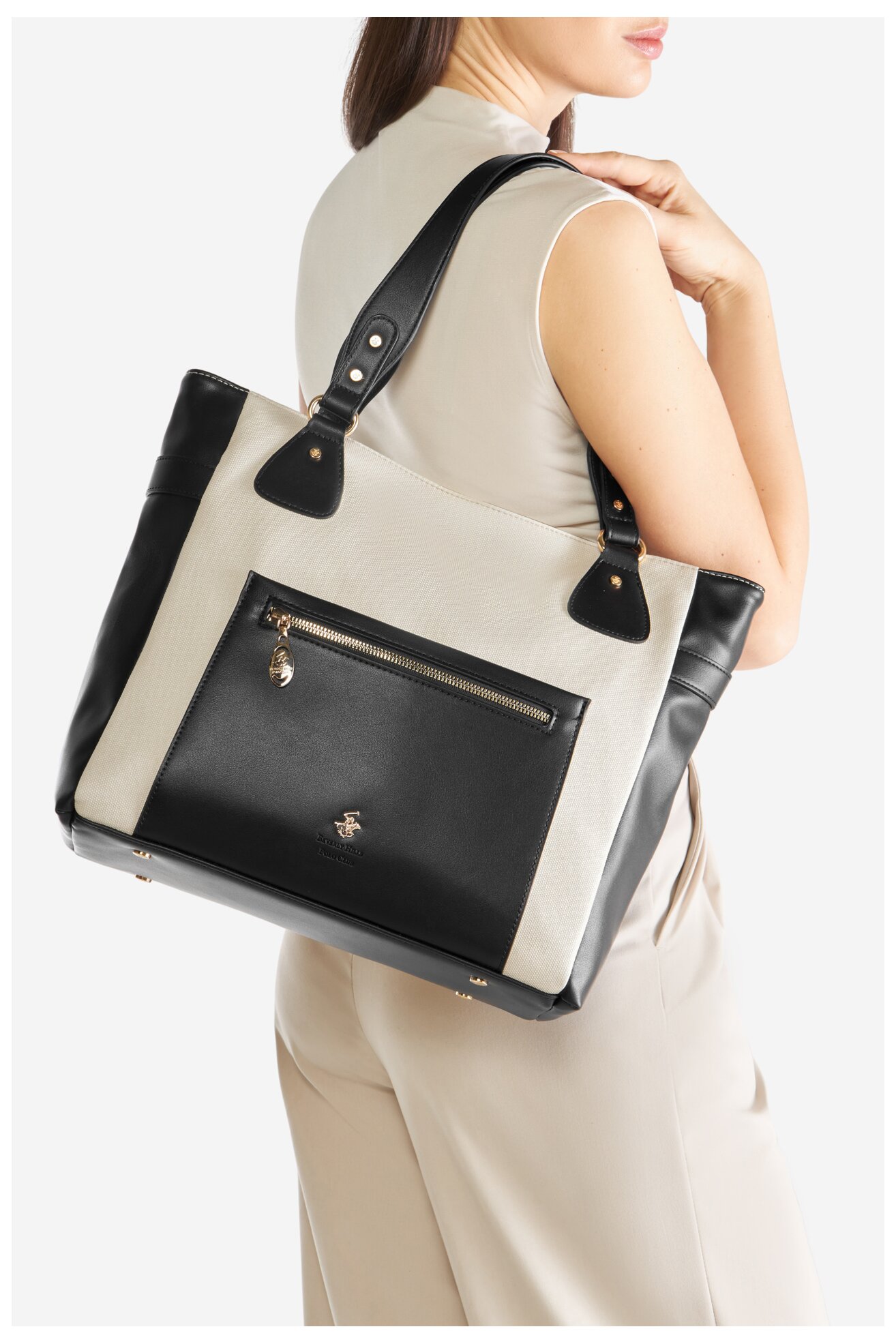 Kézitáska Beverly Hills Polo Club BHPC-C-002-07 FEKETE